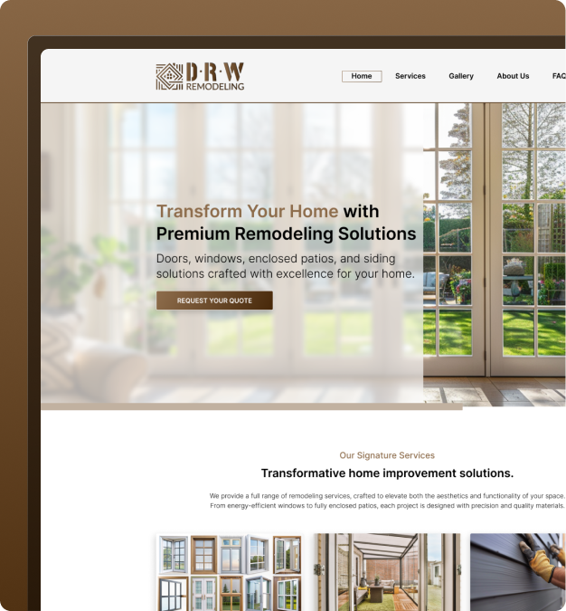 Layout responsivo criado pela Creact Burst Design — site personalizado e profissional.