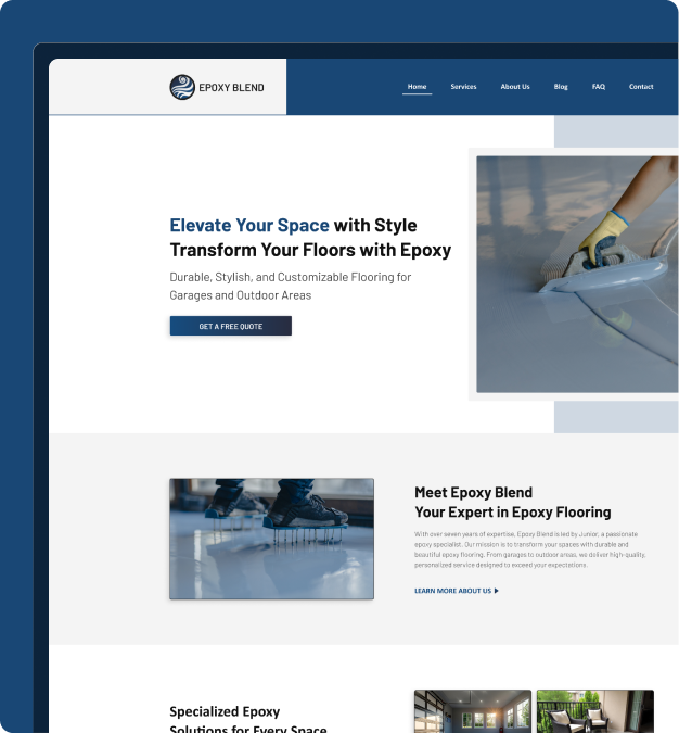 Criação de site personalizada pela Creact Burst Design — unindo design e estratégia.