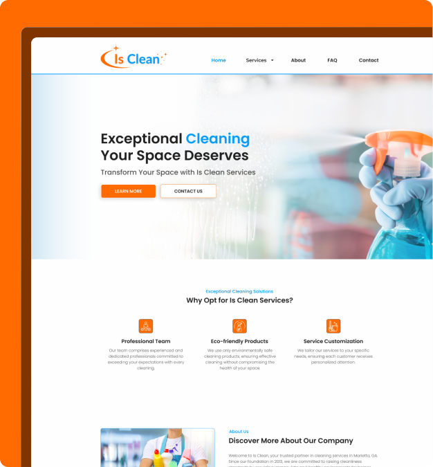 Site institucional com identidade visual única — desenvolvido pela Creact Burst Design.