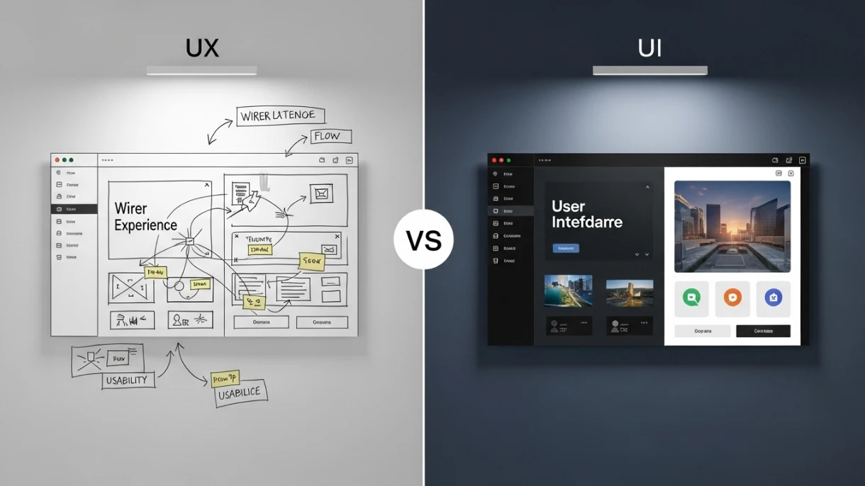 Diferença entre UX e UI aplicada em sites profissionais modernos
